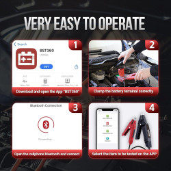 LAUNCH X431 BST360 CAR BLUETOOTH BATTERY TESTER - ANALIZADOR DE BATERIA ANDROID IOS